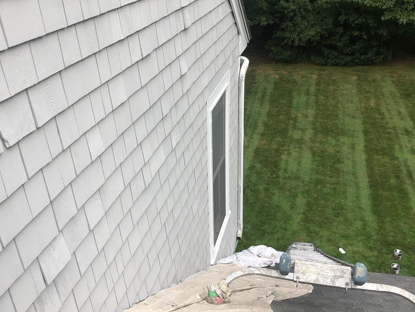 Bergeron Painting at work on a residential exterior
